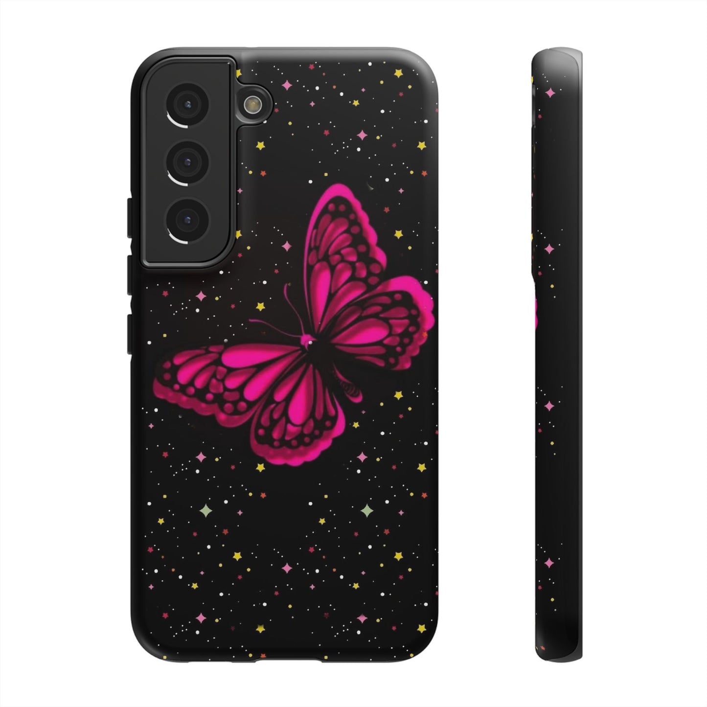 Vibrant Butterfly Phone Case, Tough Cases, Stylish Protection, Gift for Her, Trendy Smartphone Accessories, Cute Phone Cover