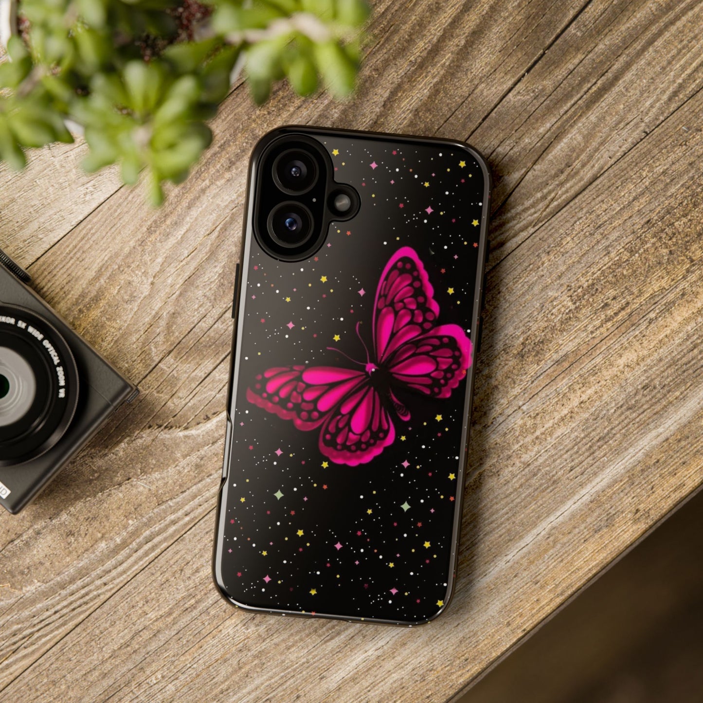 Vibrant Butterfly Phone Case, Tough Cases, Stylish Protection, Gift for Her, Trendy Smartphone Accessories, Cute Phone Cover