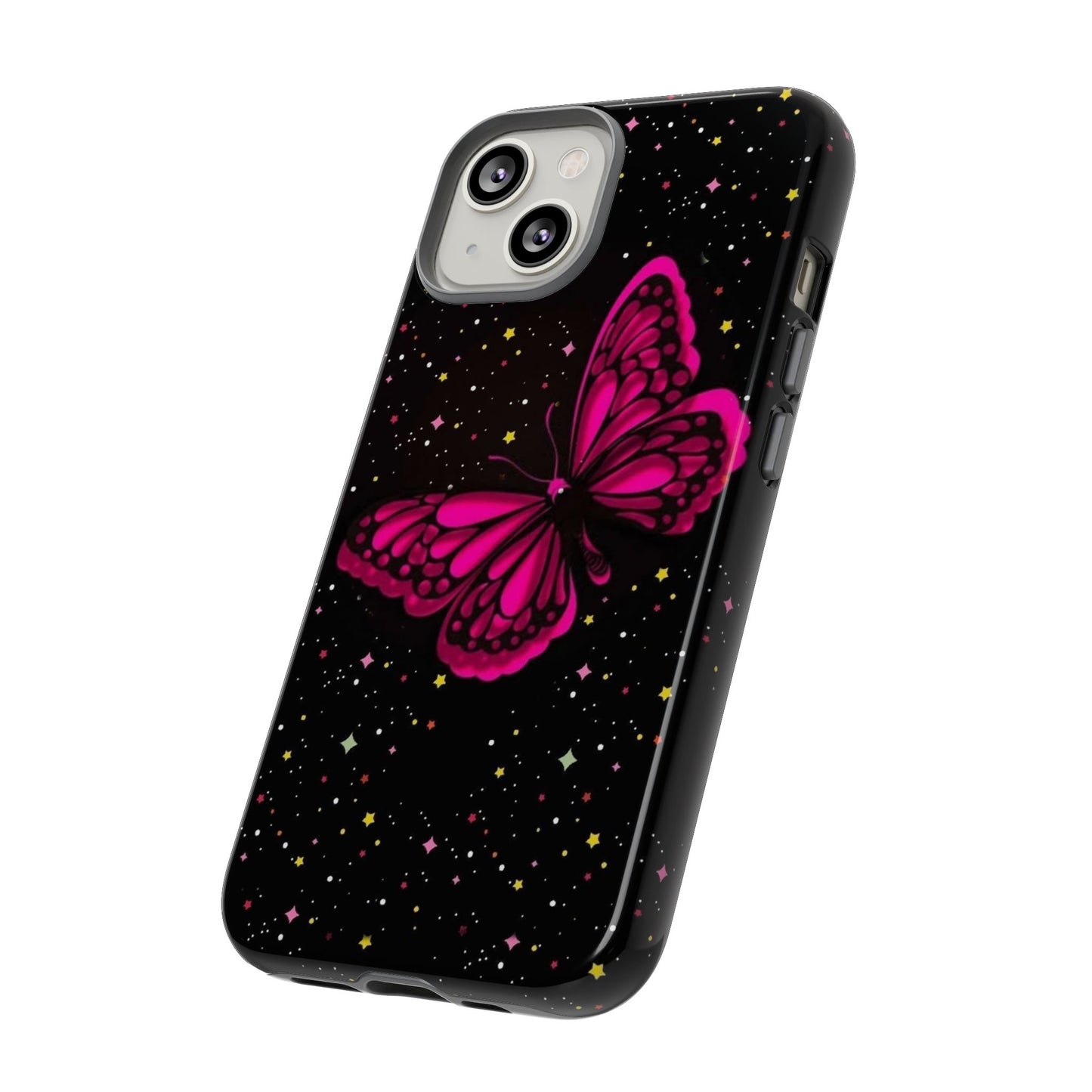 Vibrant Butterfly Phone Case, Tough Cases, Stylish Protection, Gift for Her, Trendy Smartphone Accessories, Cute Phone Cover