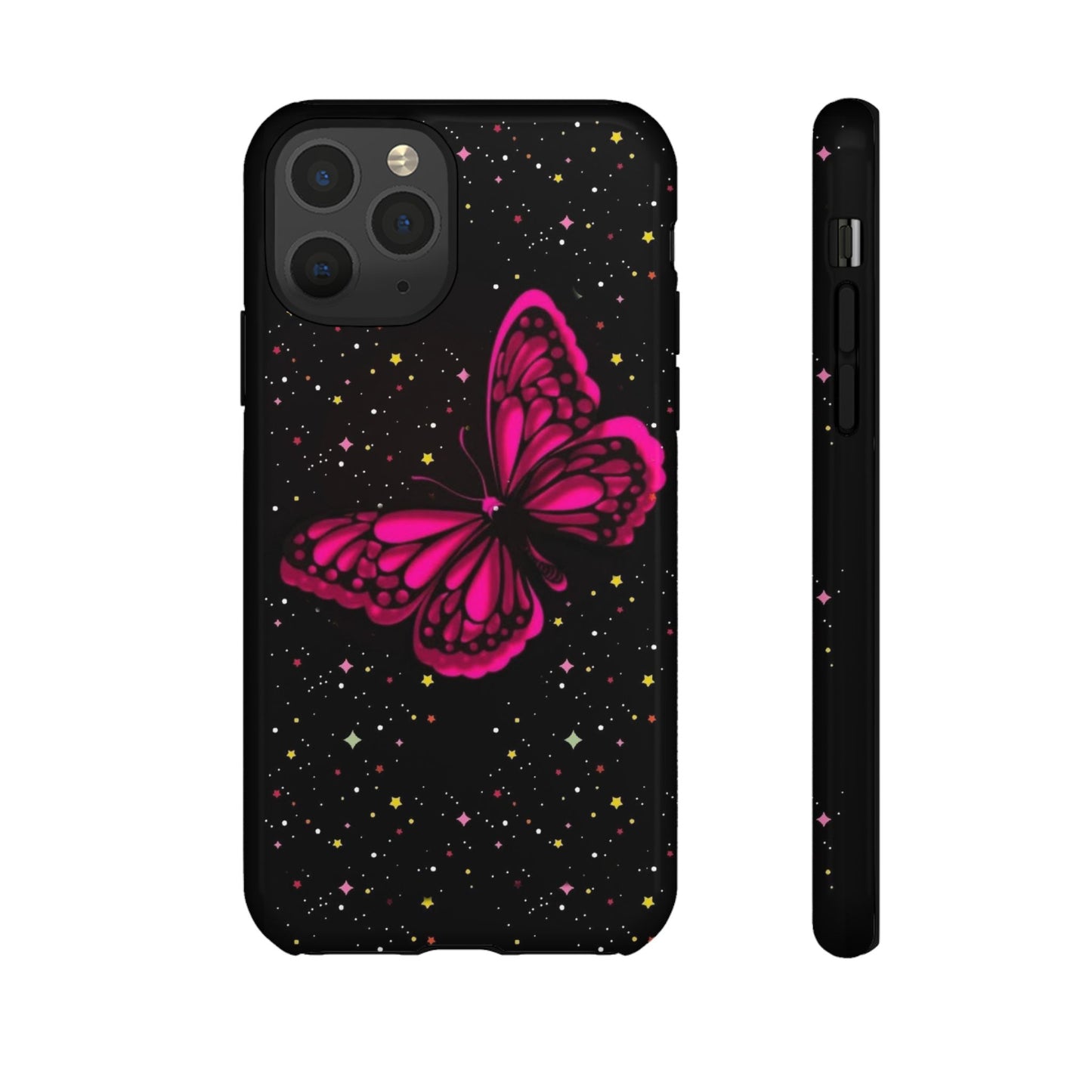 Vibrant Butterfly Phone Case, Tough Cases, Stylish Protection, Gift for Her, Trendy Smartphone Accessories, Cute Phone Cover