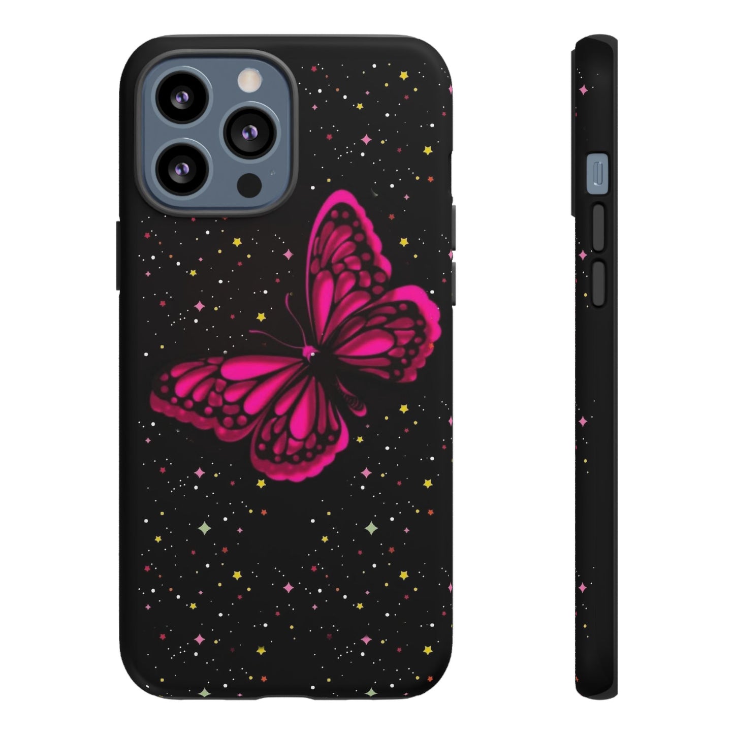 Vibrant Butterfly Phone Case, Tough Cases, Stylish Protection, Gift for Her, Trendy Smartphone Accessories, Cute Phone Cover