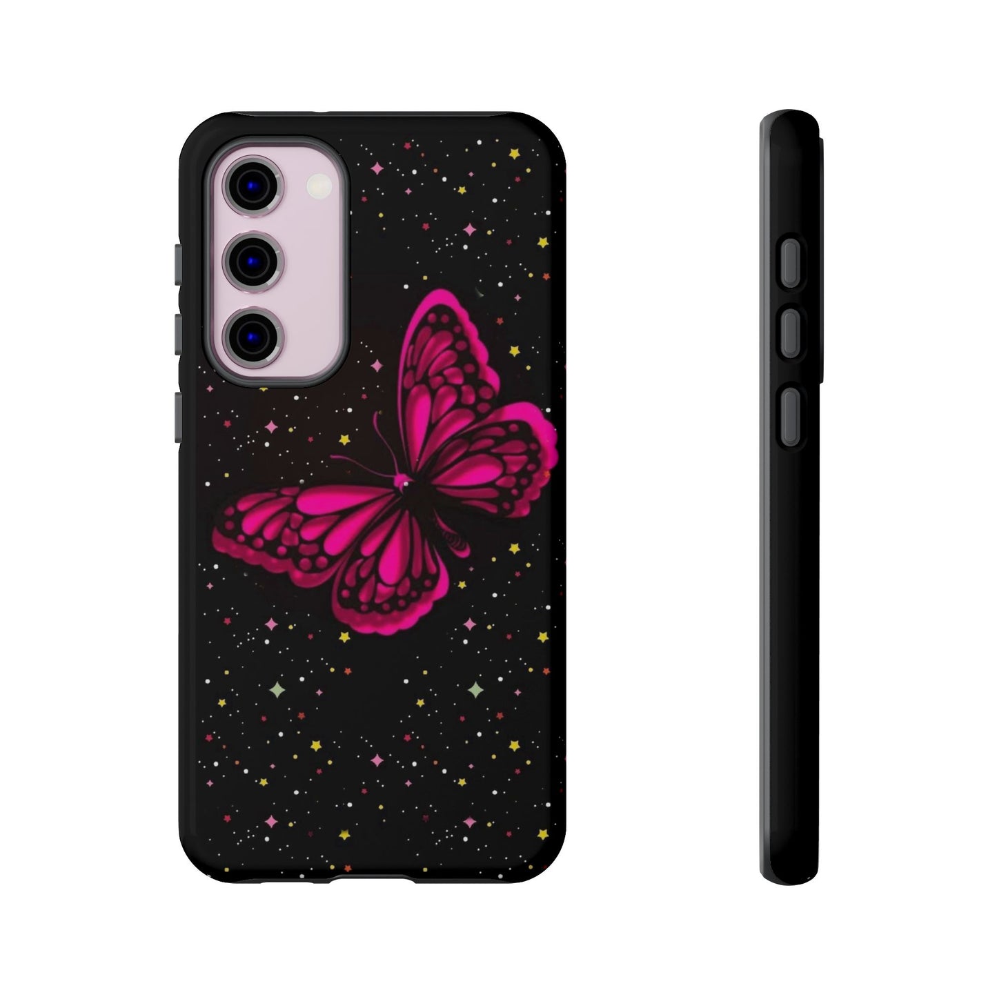 Vibrant Butterfly Phone Case, Tough Cases, Stylish Protection, Gift for Her, Trendy Smartphone Accessories, Cute Phone Cover