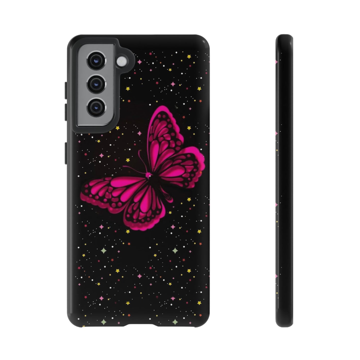 Vibrant Butterfly Phone Case, Tough Cases, Stylish Protection, Gift for Her, Trendy Smartphone Accessories, Cute Phone Cover