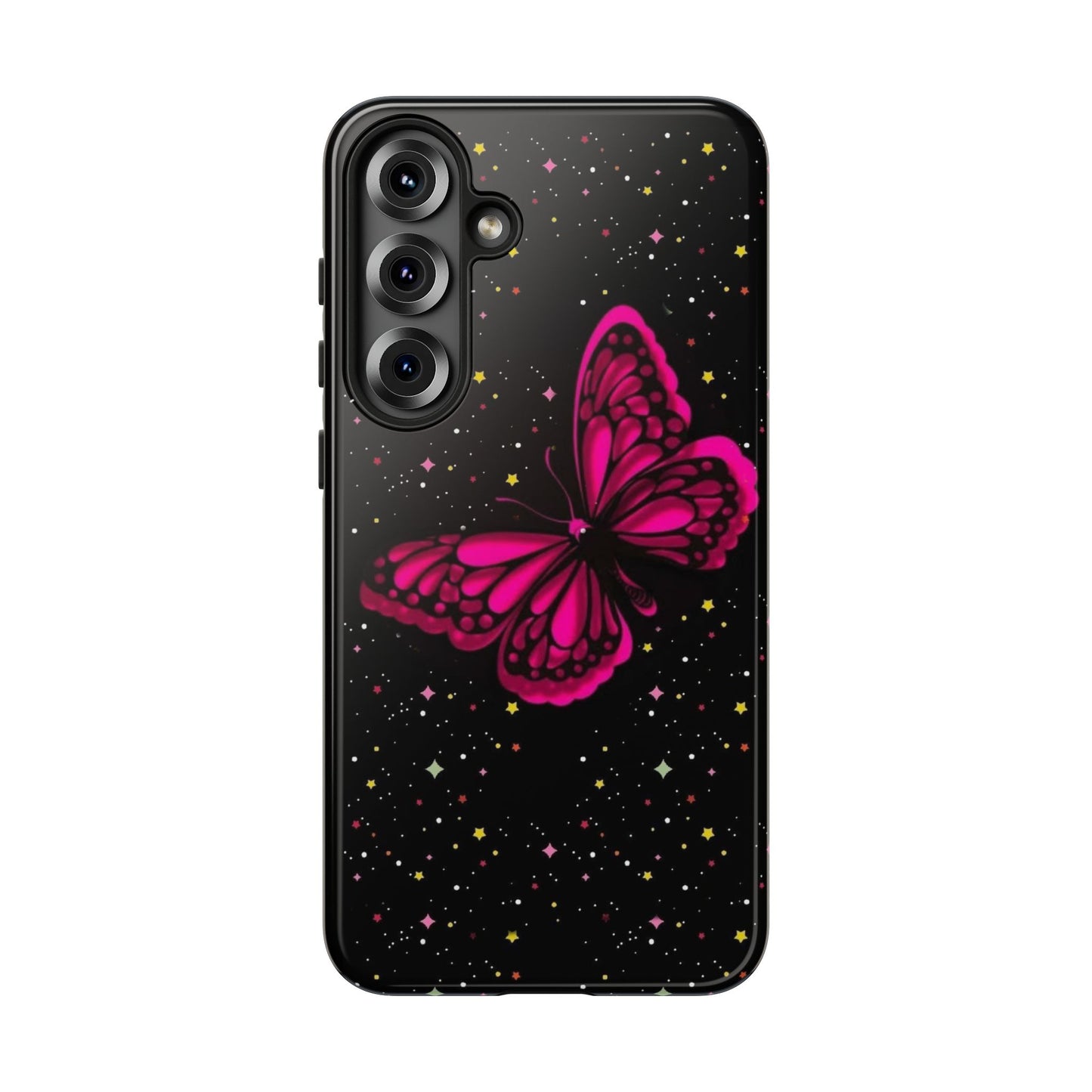 Vibrant Butterfly Phone Case, Tough Cases, Stylish Protection, Gift for Her, Trendy Smartphone Accessories, Cute Phone Cover