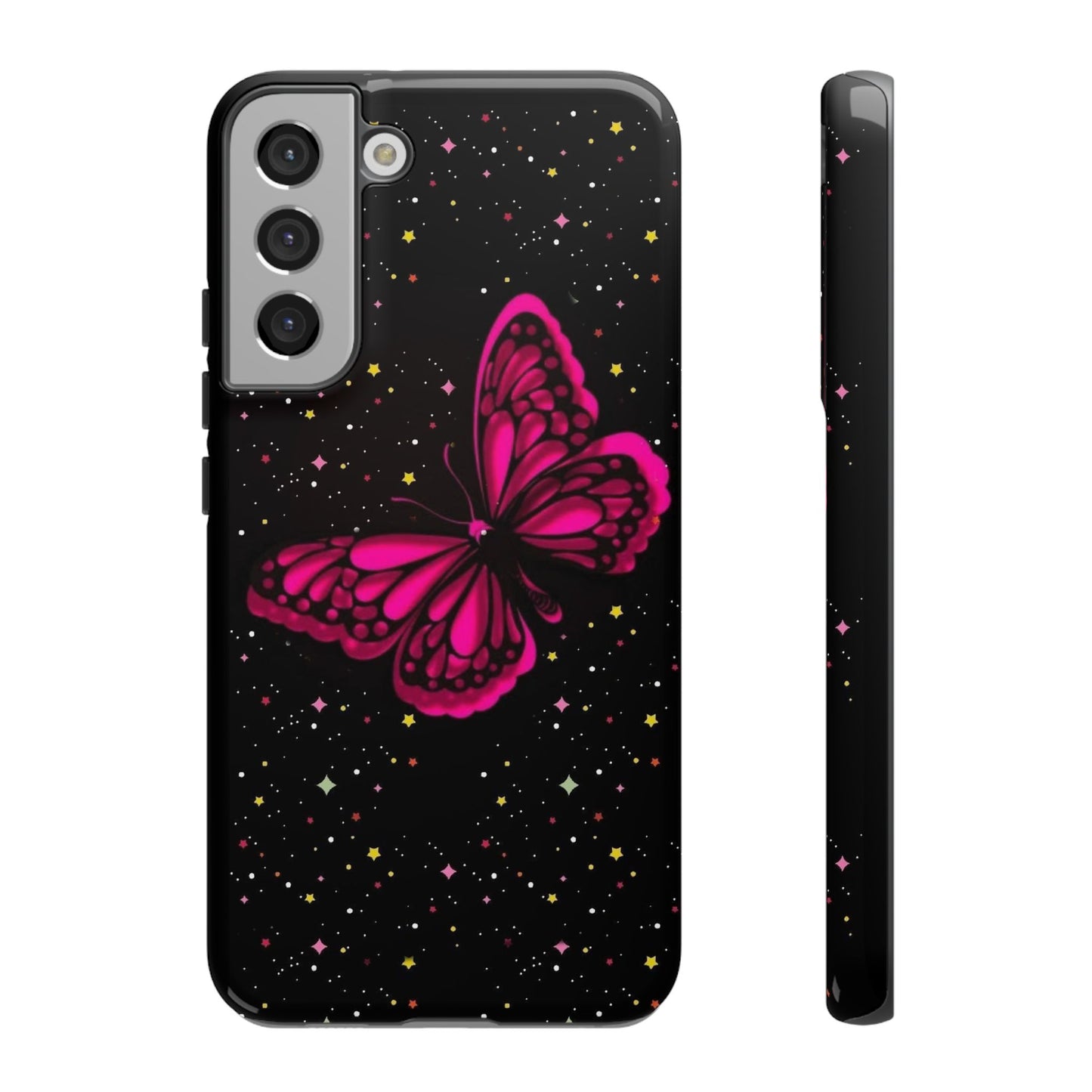 Vibrant Butterfly Phone Case, Tough Cases, Stylish Protection, Gift for Her, Trendy Smartphone Accessories, Cute Phone Cover