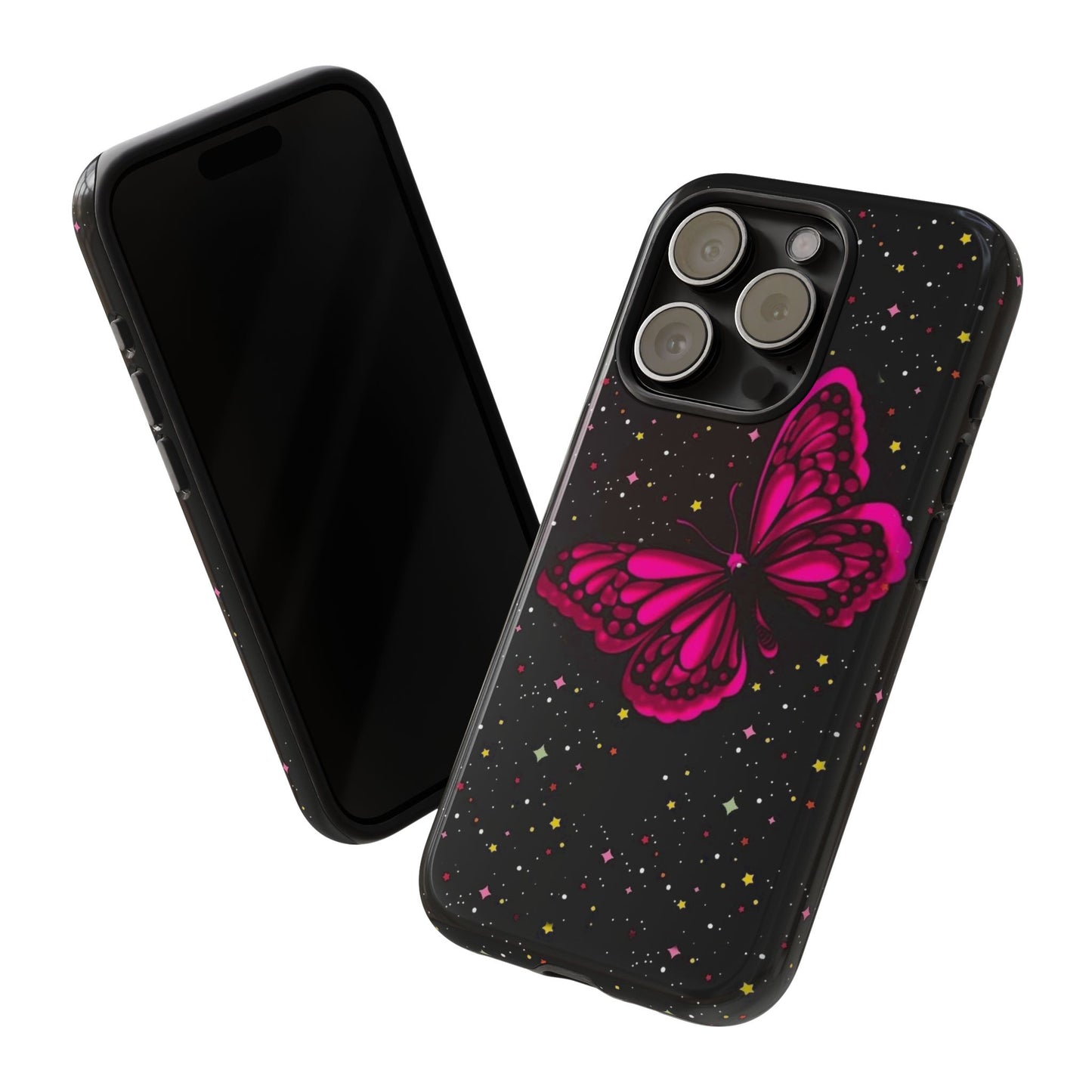 Vibrant Butterfly Phone Case, Tough Cases, Stylish Protection, Gift for Her, Trendy Smartphone Accessories, Cute Phone Cover